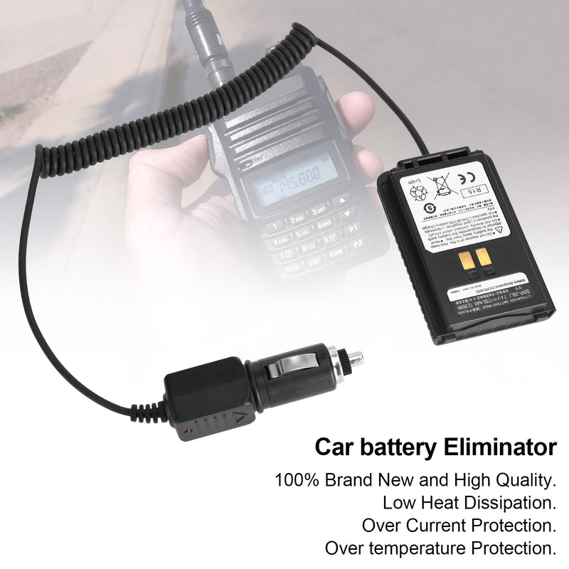 Sbr-28Li Car Charger Battery Eliminator For Ft4X Ft4Xr Radio Talkie Accessories