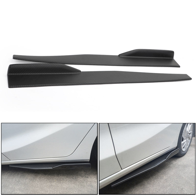 Par de faldones laterales de fibra de carbono para coche de 86 cm, divisores de balancines, difusor Winglet Wings genérico