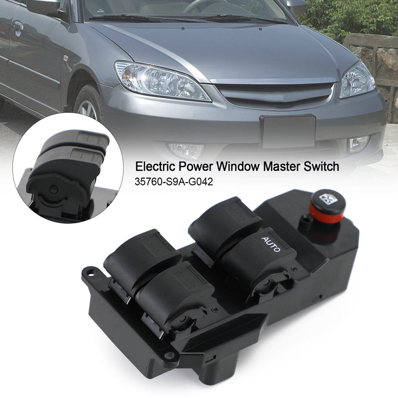 35760-S9A-G042 Electric Power Window Master Switch For Honda CRV 2002-2006 Generic