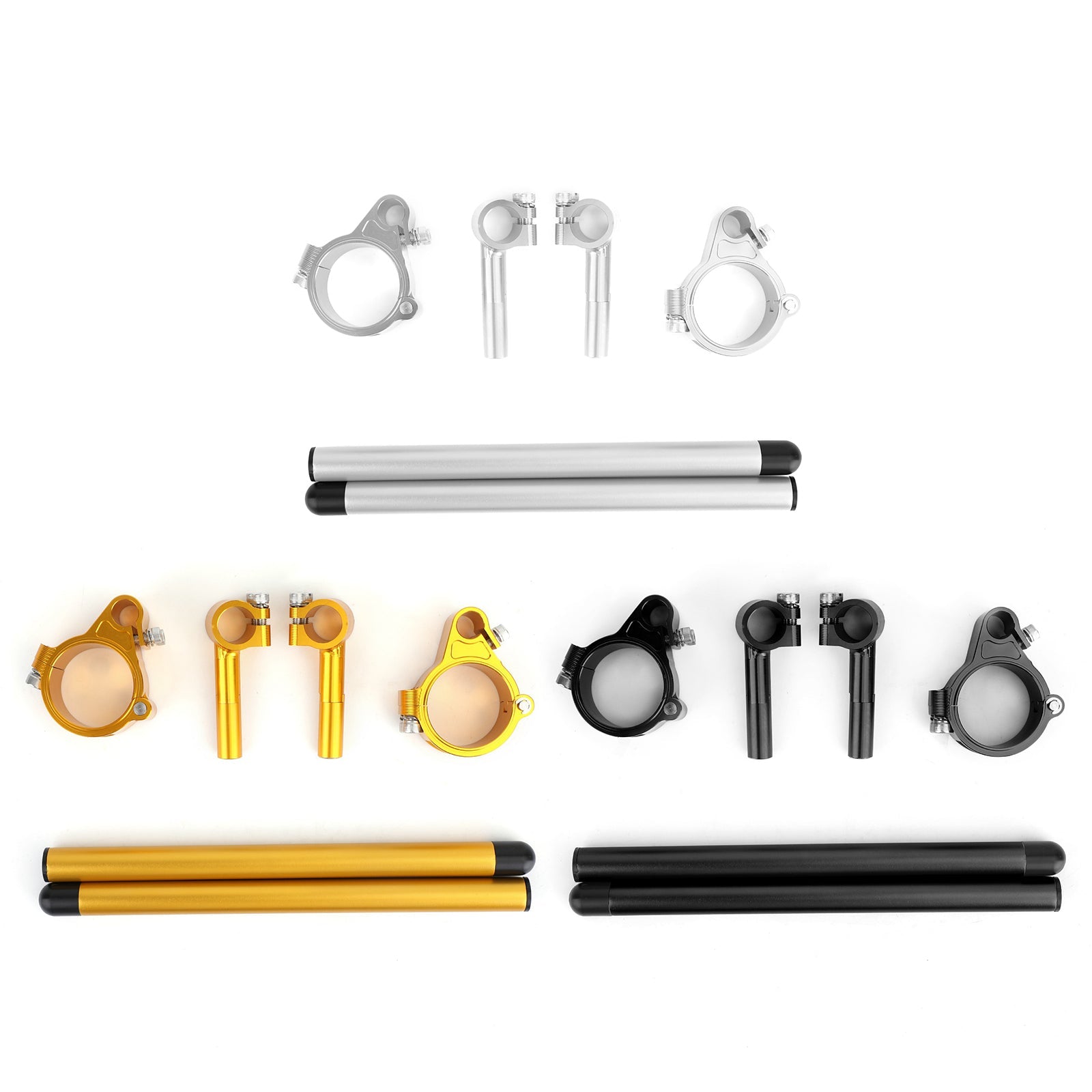 37mm Universal Adjustable Rotatable CNC Billet Clip Ons Fork Tube Handlebar Kit