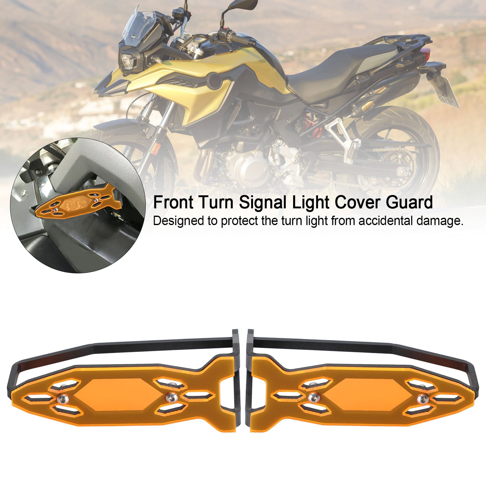 Front Turn Signal Light Cover Guard For BMW R1250GS R1200GS/LC/Adv F750/850 GS Generic