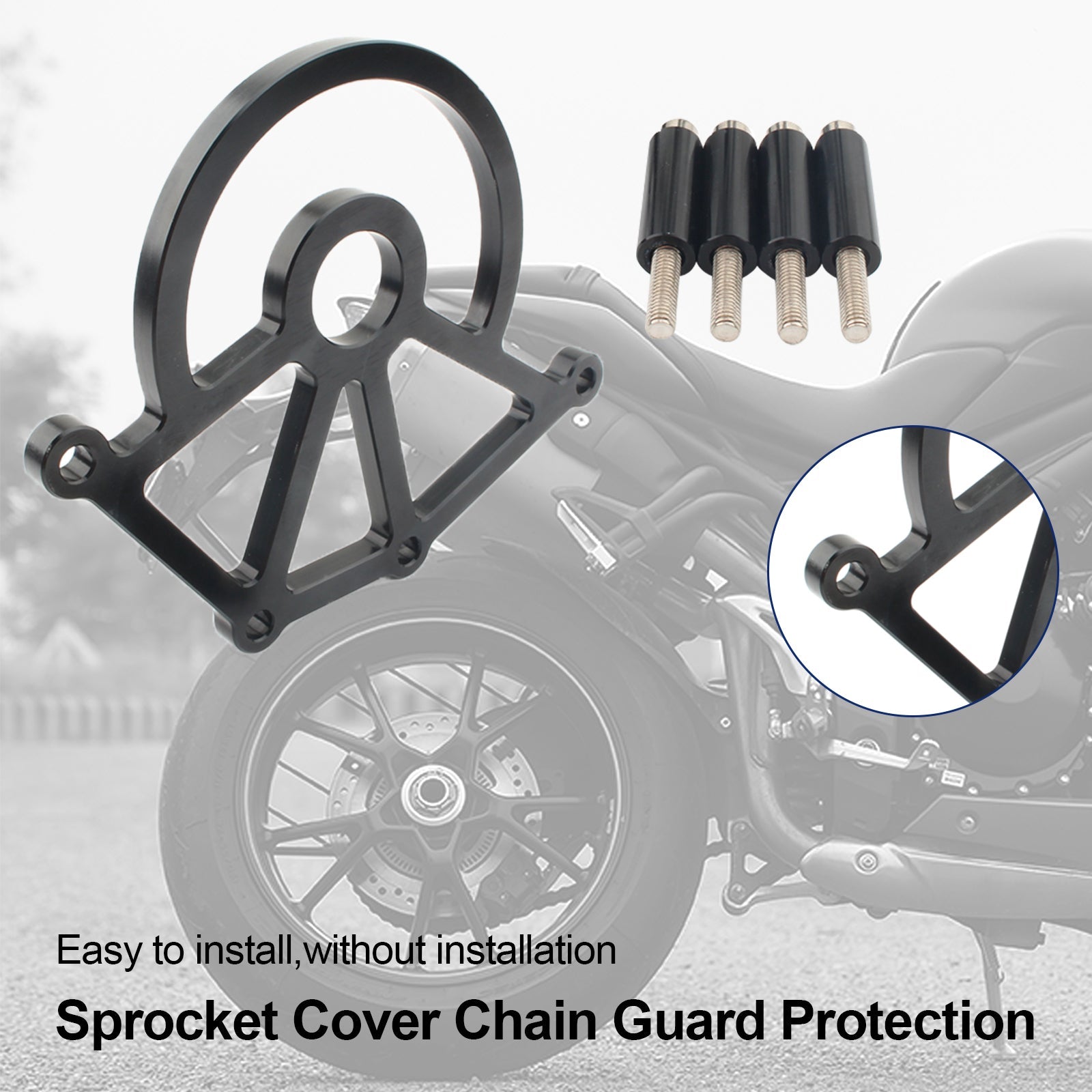 Sprocket Cover Chain Guard Protection For Hinkley Bonneville Thruxton Generic