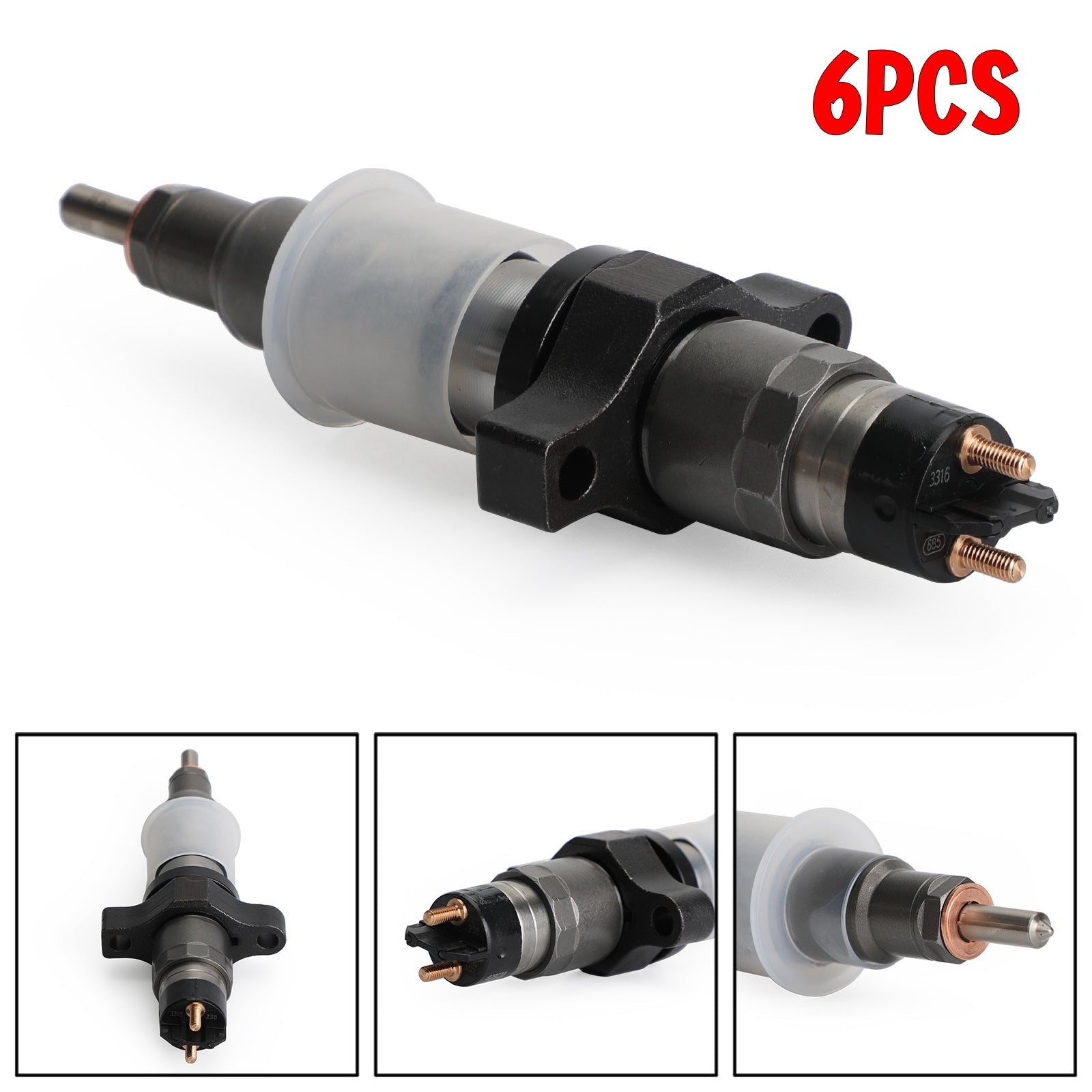 2004-2009 Dodge Ram Cummins 5.9L DIESEL Rail Fuel Injectors 0445120238 Generic