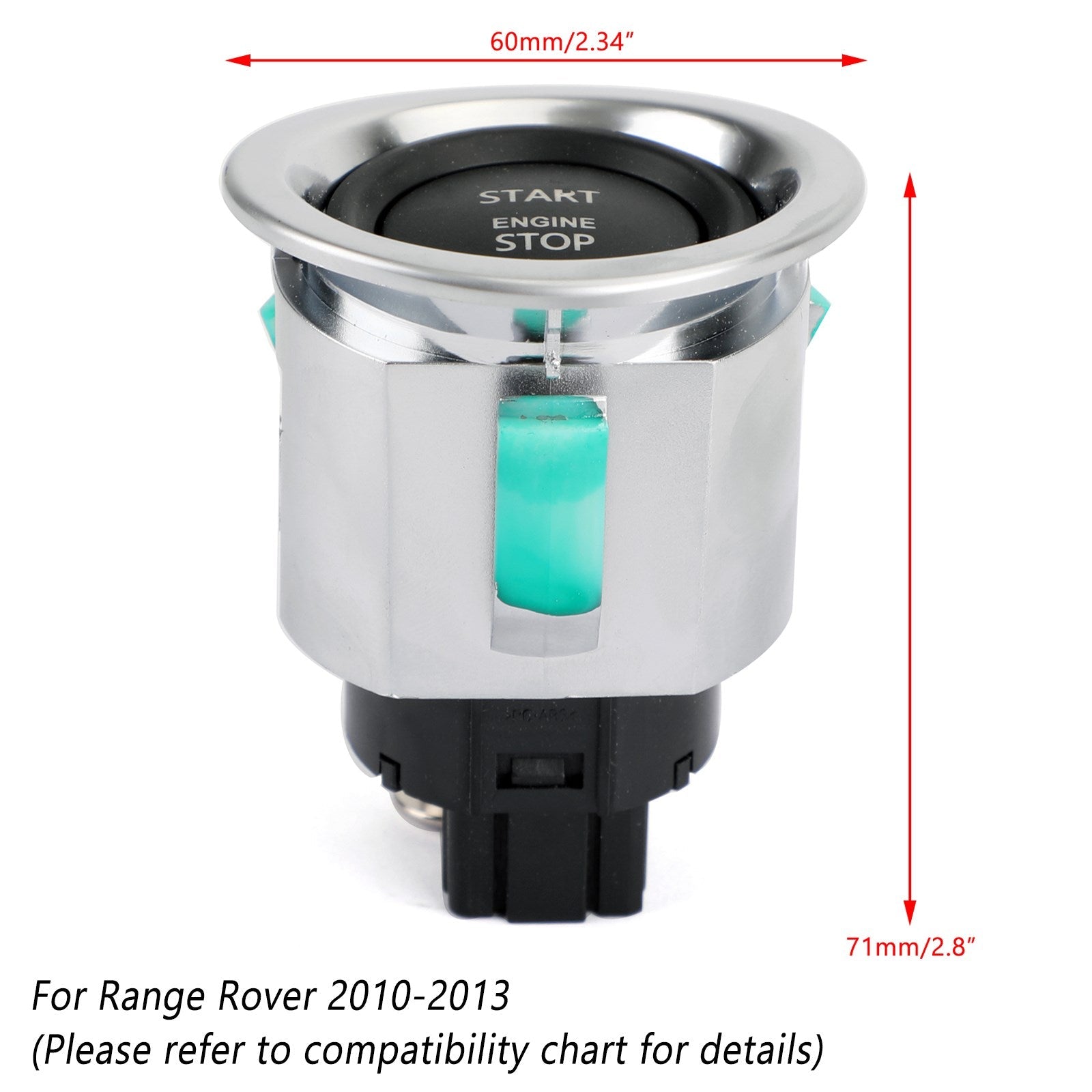 2010~2013 Land Range Rover LR050802 Interruptor de arranque y parada del motor Botón sin llave