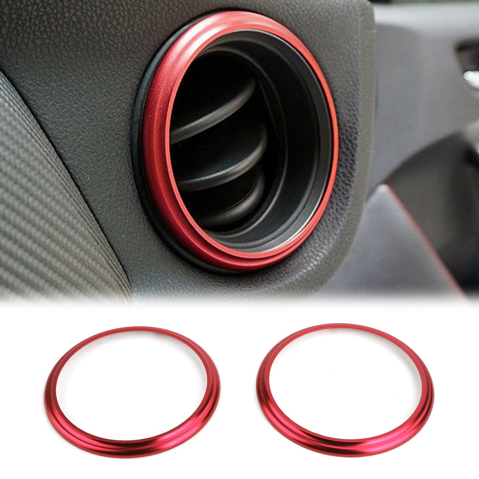 2PCS Car Aluminum Air Outlet Trim Cover Sticker Fits For BRZ Toyota 86 Generic