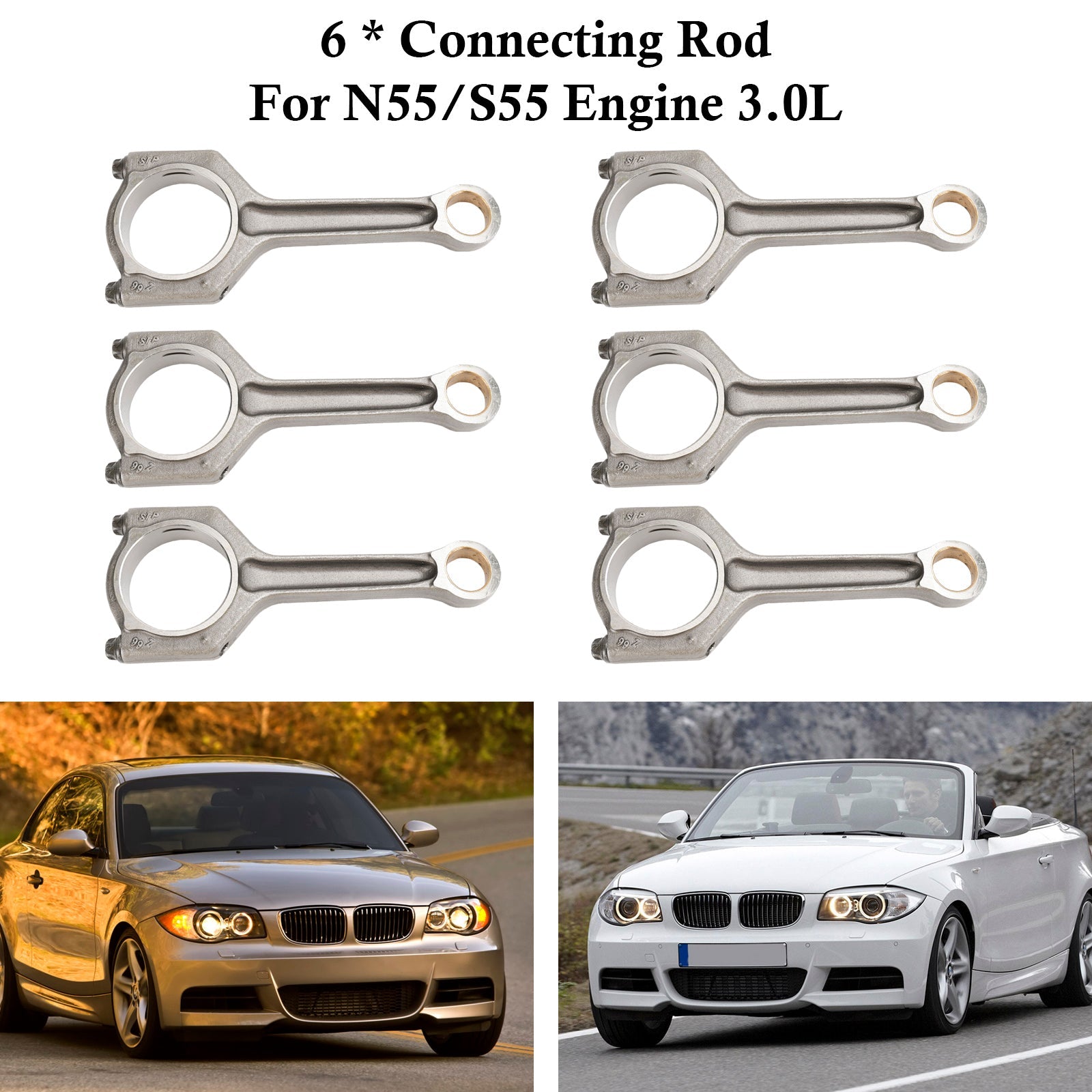 6X ربط قضيب 11247586492 11247624615 ل BMW 535i M3 M4 X5 F10 F30 F82 F87 N55 3.0L