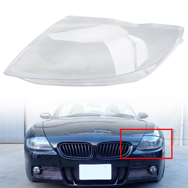 BMW Z4 E85 2003-2008 Cubierta de faro Lente de faro izquierdo transparente