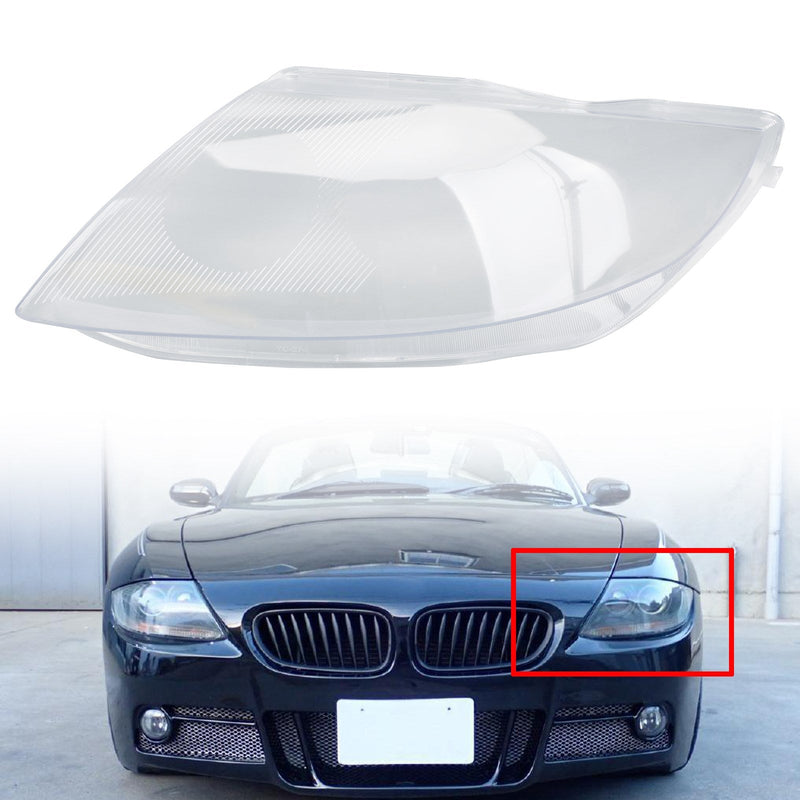 Headlight Cover Headlamp Lens Left For BMW Z4 E85 2003-2008 Clear Generic CA Market