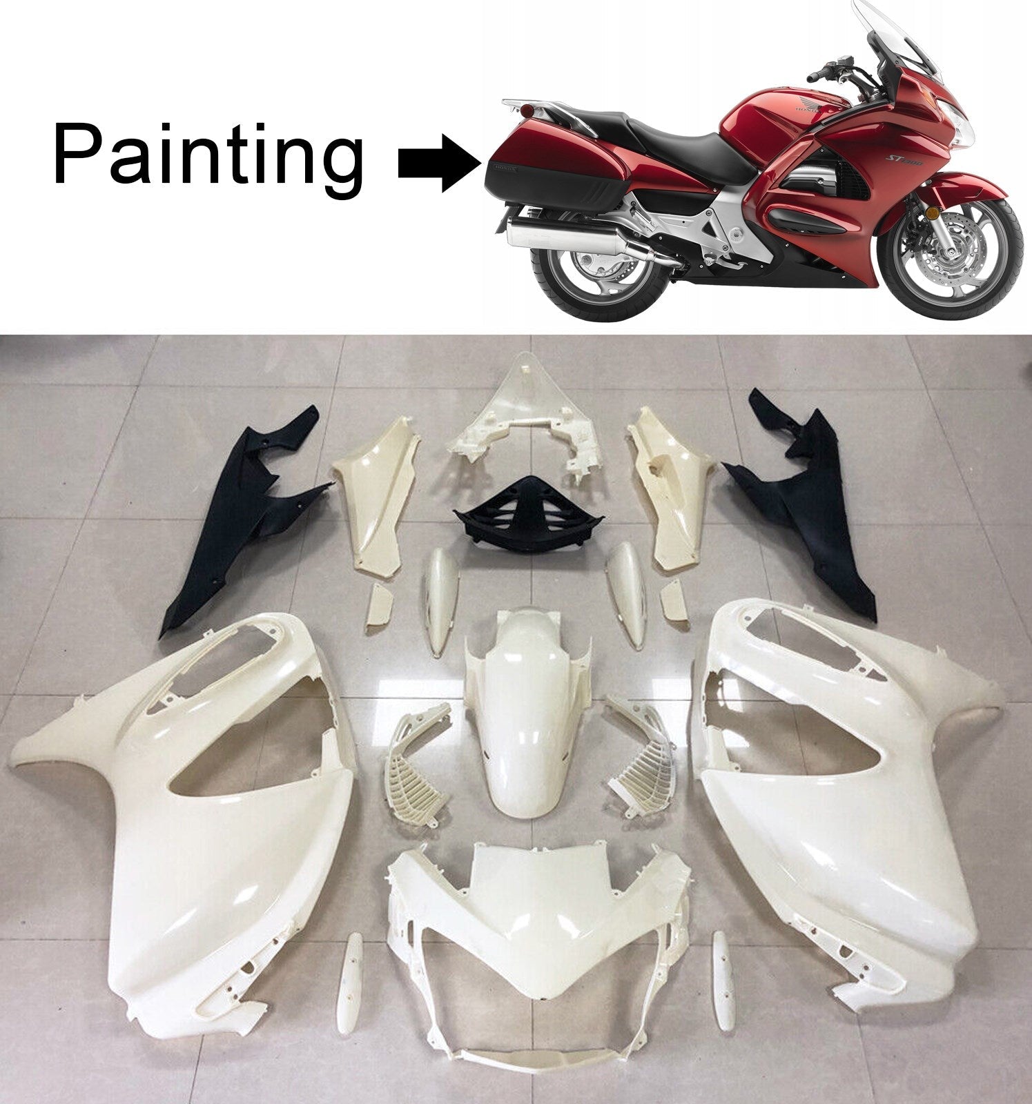 Honda STX1300 ST1300 2002-2016 Injection Fairing Kit Bodywork