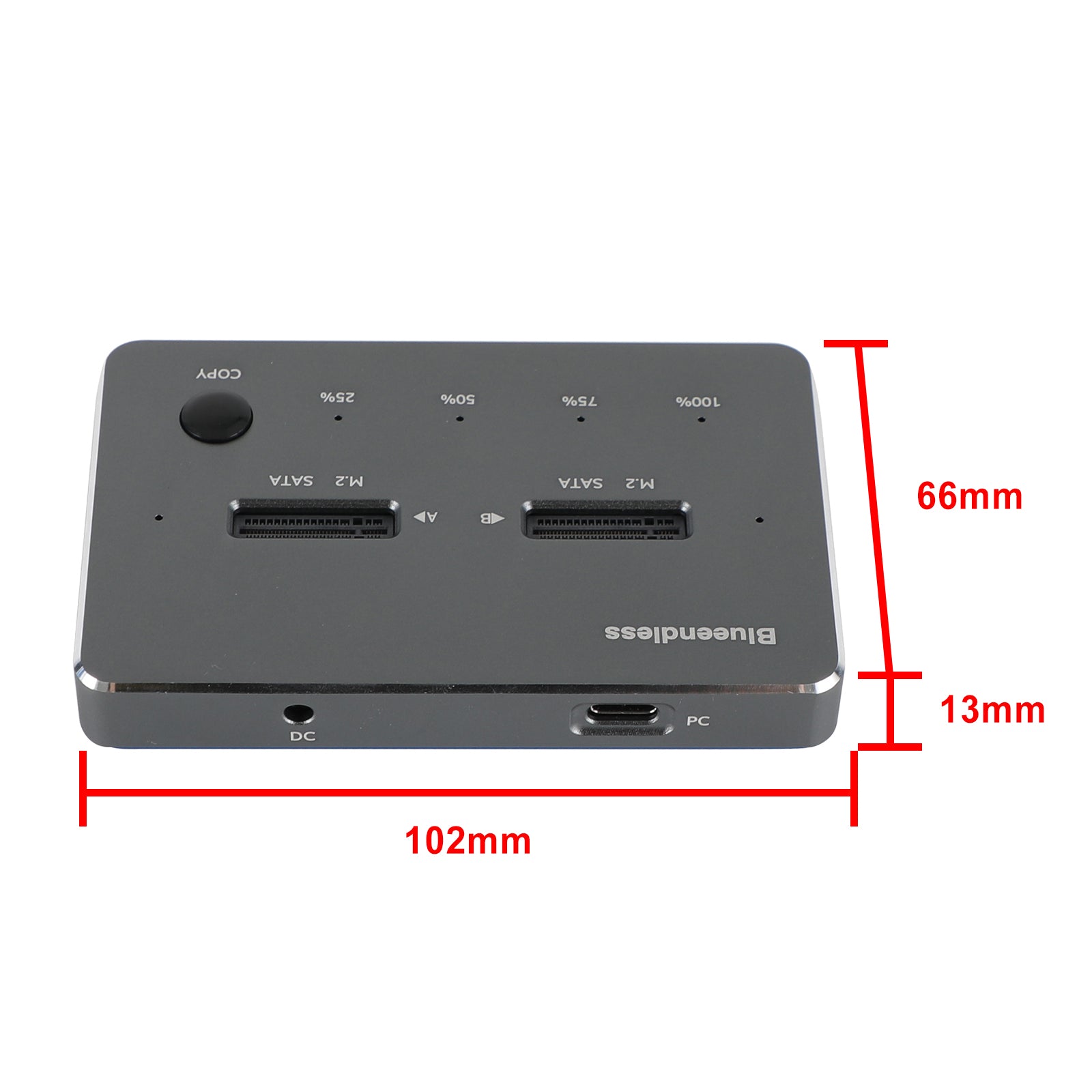 NVME SATA M.2 SSD Docking Station Duplicator SSD Solid State Drive Enclosure for US