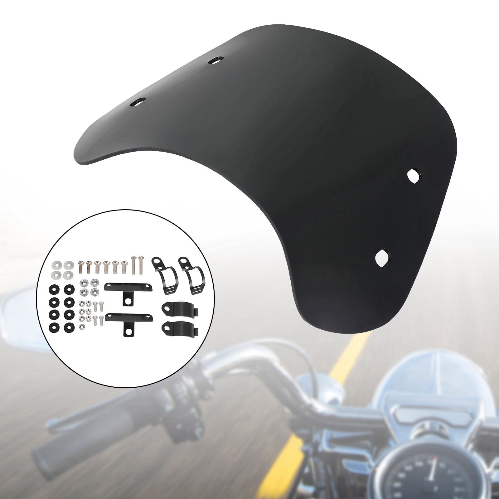 motorcycle with 28-41mm front fork Universal Windshield WindScreen