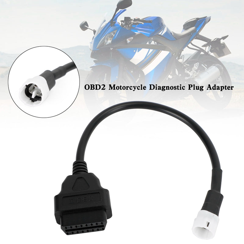Cable de escáner de código adaptador de diagnóstico OBD2 de 3 pines para motocicleta para Yamaha X-MAX