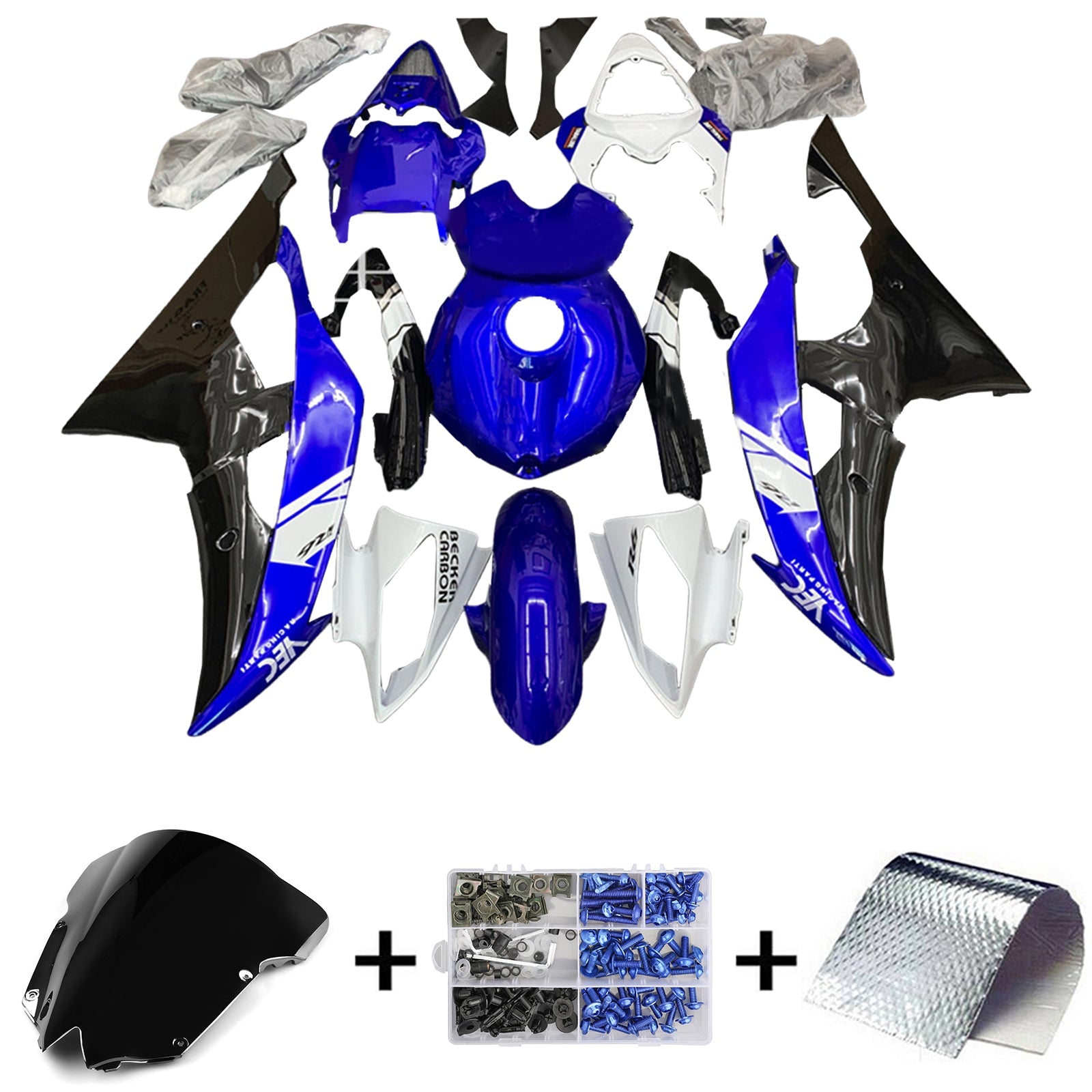 Yamaha YZF 600 R6 2008-2016 Fairing Kit Bodywork Plastic ABS