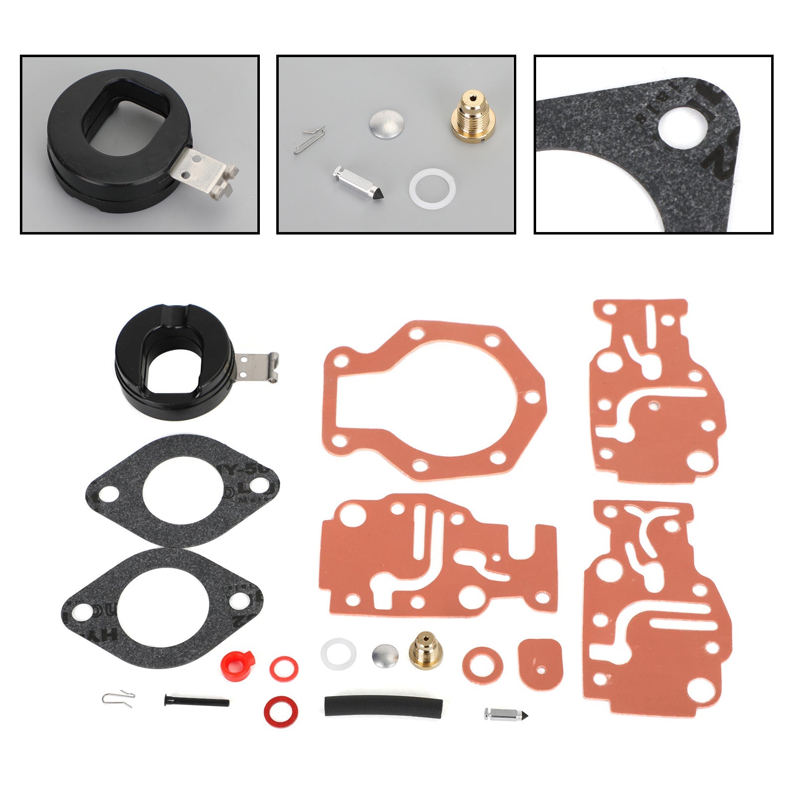 0439073 Carburetor Carb Rebuild Kit fit for Johnson/Evinrude 6 8 9.9 15 20 HP