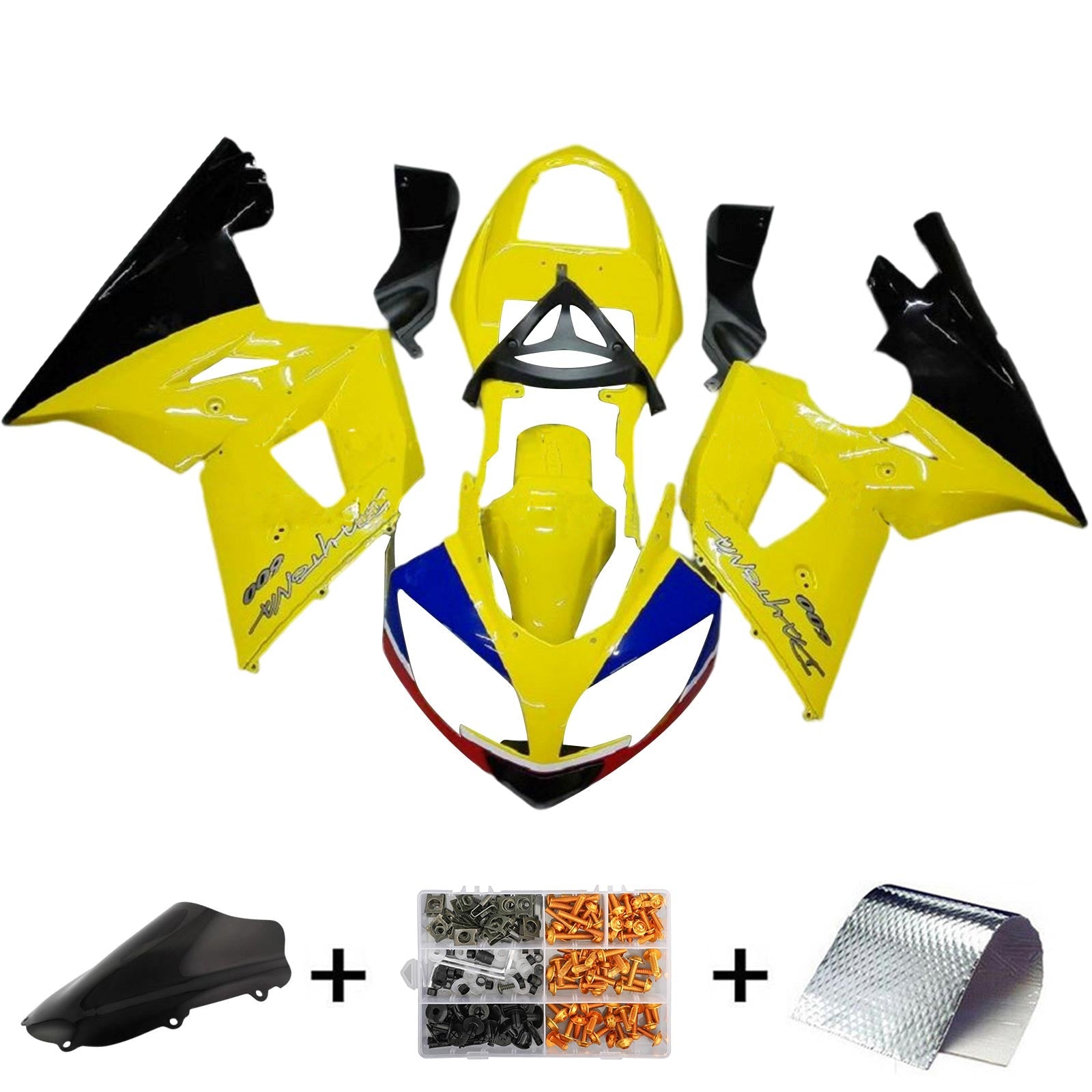 Amotopart Triumph Daytona 600 650 2002-2005 Fairing Kit Bodywork Plastic ABS