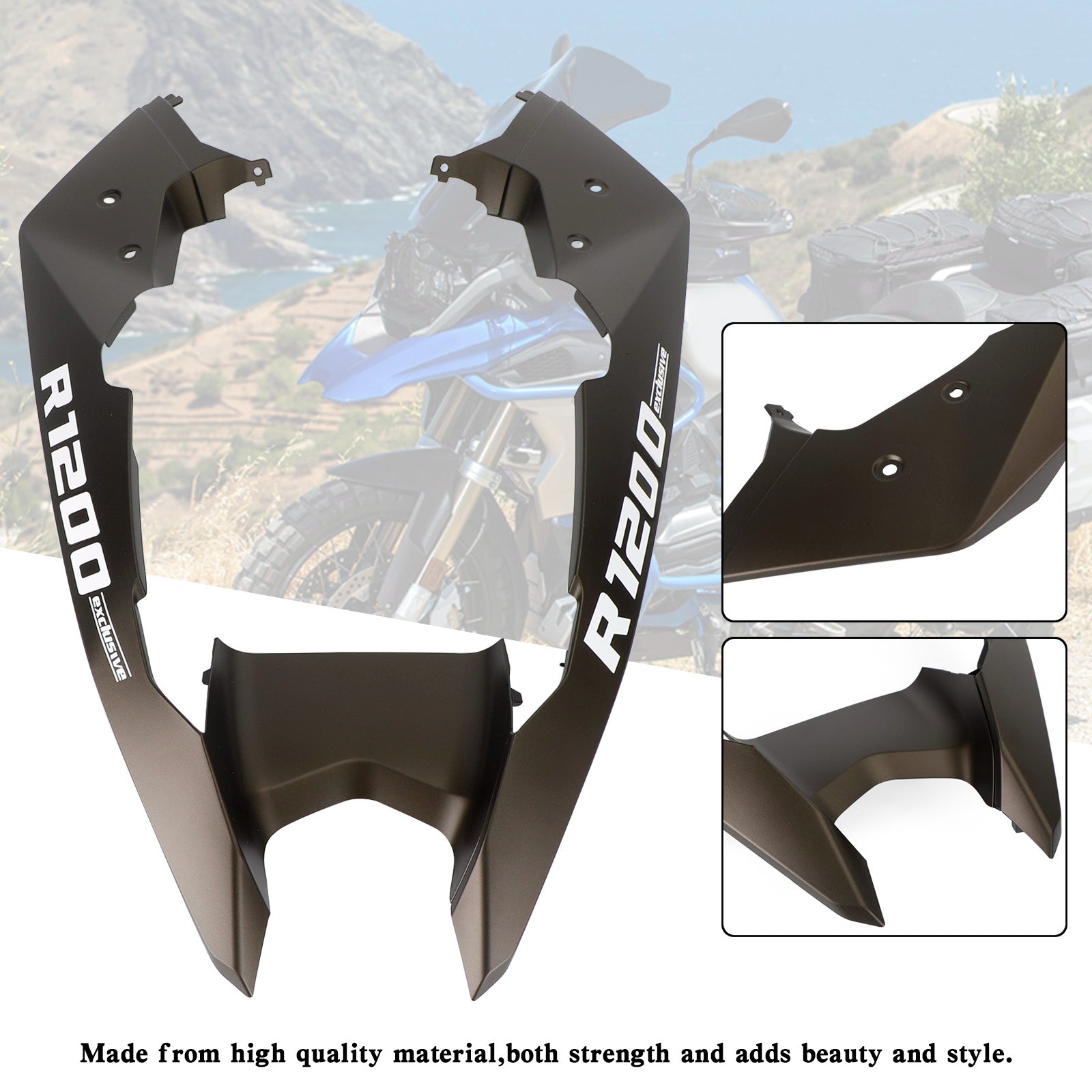 Front Nose Fairing Beak Fender Cover For BMW R1200GS / ADV 2014-2018