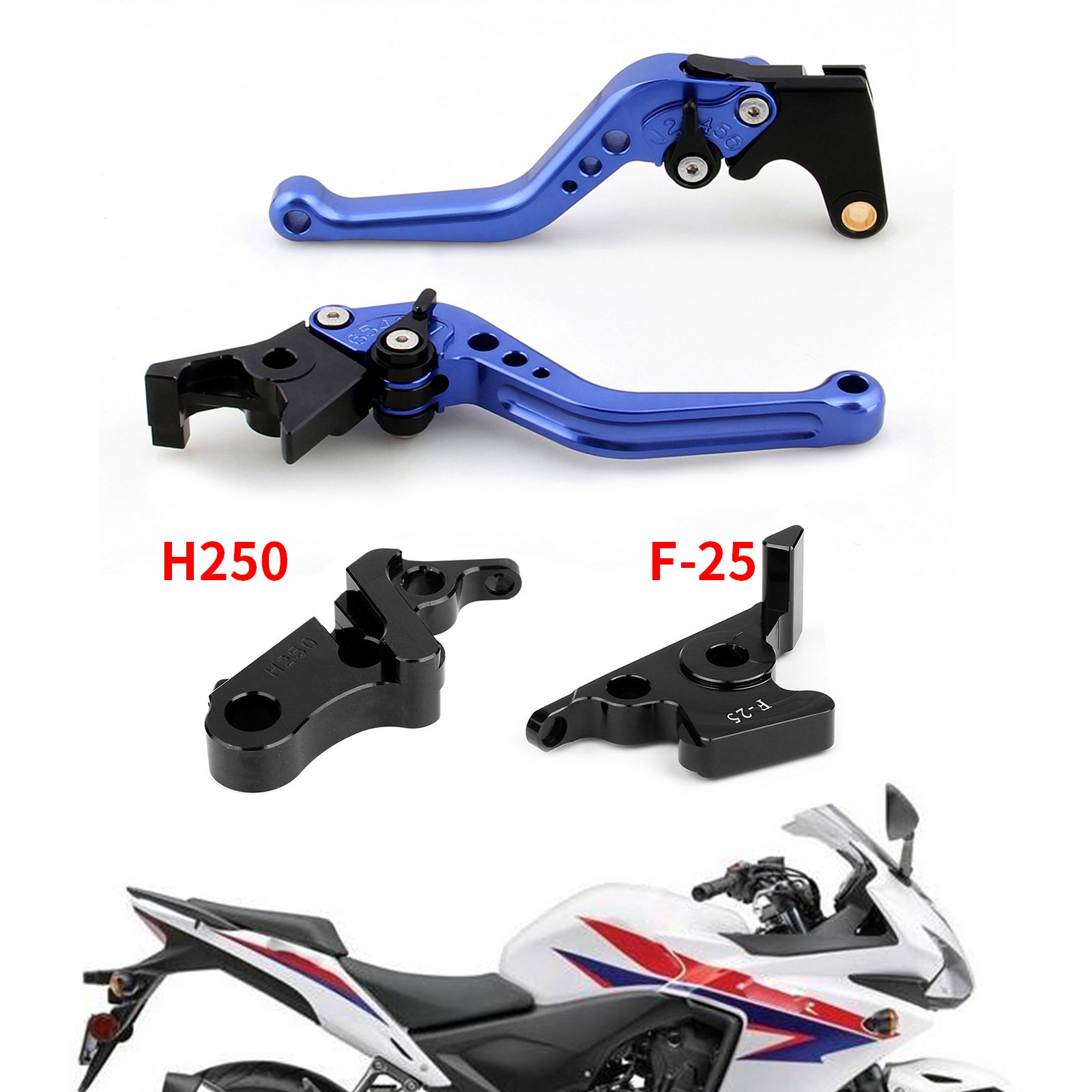 Short Clutch Brake Lever For Honda CB500F CBR500R 13-15 CBR300RR CB300F 14-16 Generic