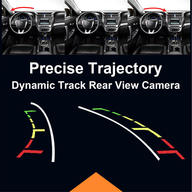 مسار ديناميكي لخط وقوف السيارات، رؤية ليلية للكاميرا العكسية، رؤية واسعة 155 درجة
