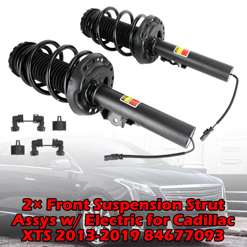 2013-2019 Cadillac XTS 84677093 2x Front Suspension Strut Assys w/ Electric Generic
