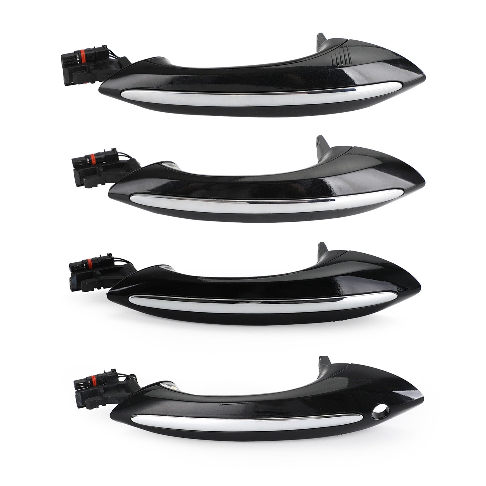 4 piezas BMW F10 F01 F02 F06 F11 Manija de puerta exterior negra 51217231931/32/33/34