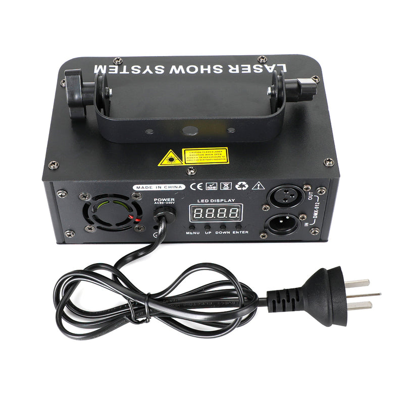 500mW DMX RGB LED Escáner de haz láser Proyector Disco Party Stage Laser Light AU
