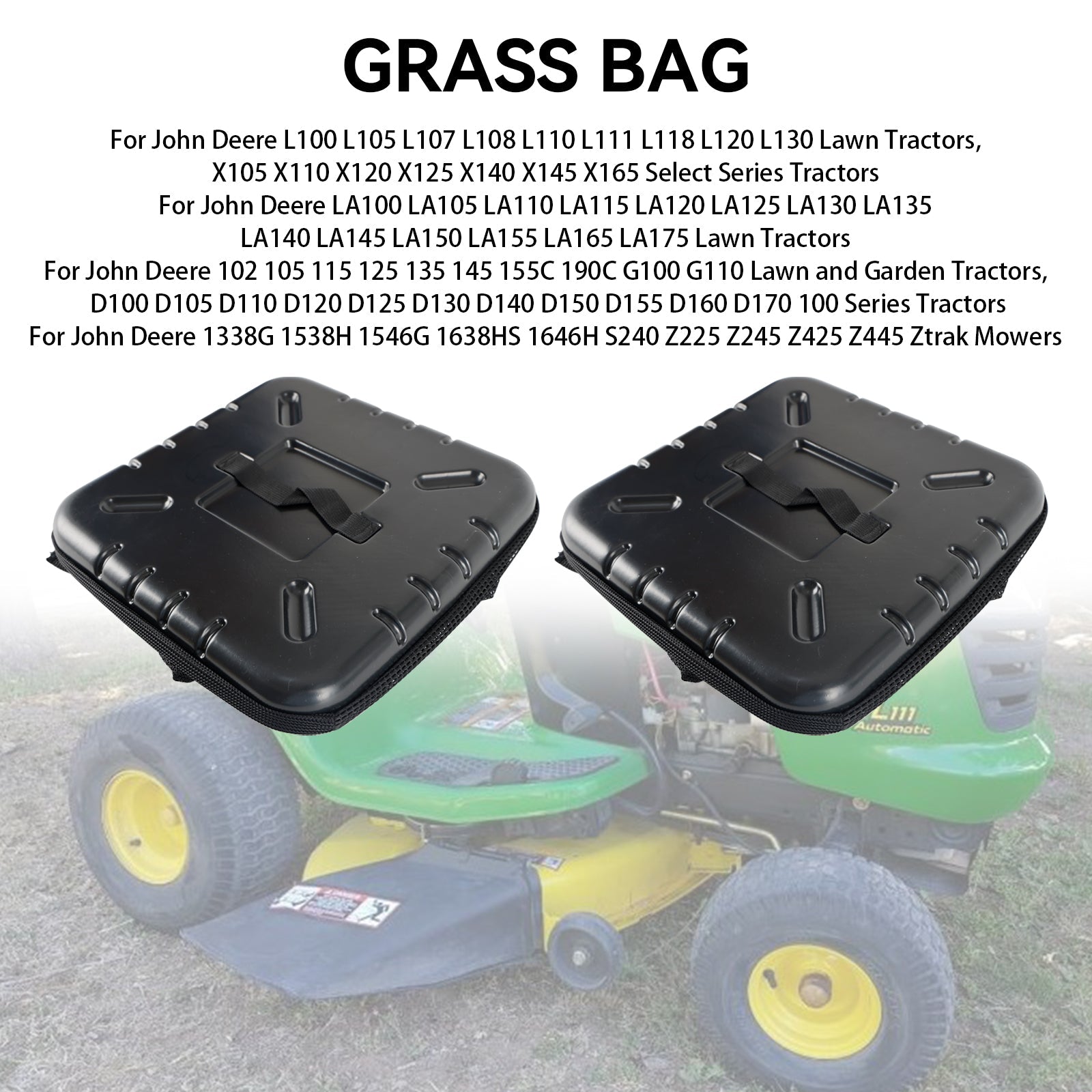 Medium Density Grass Bag AM122416 Fit John Deere L 100 105 107 110 G100 LA 110