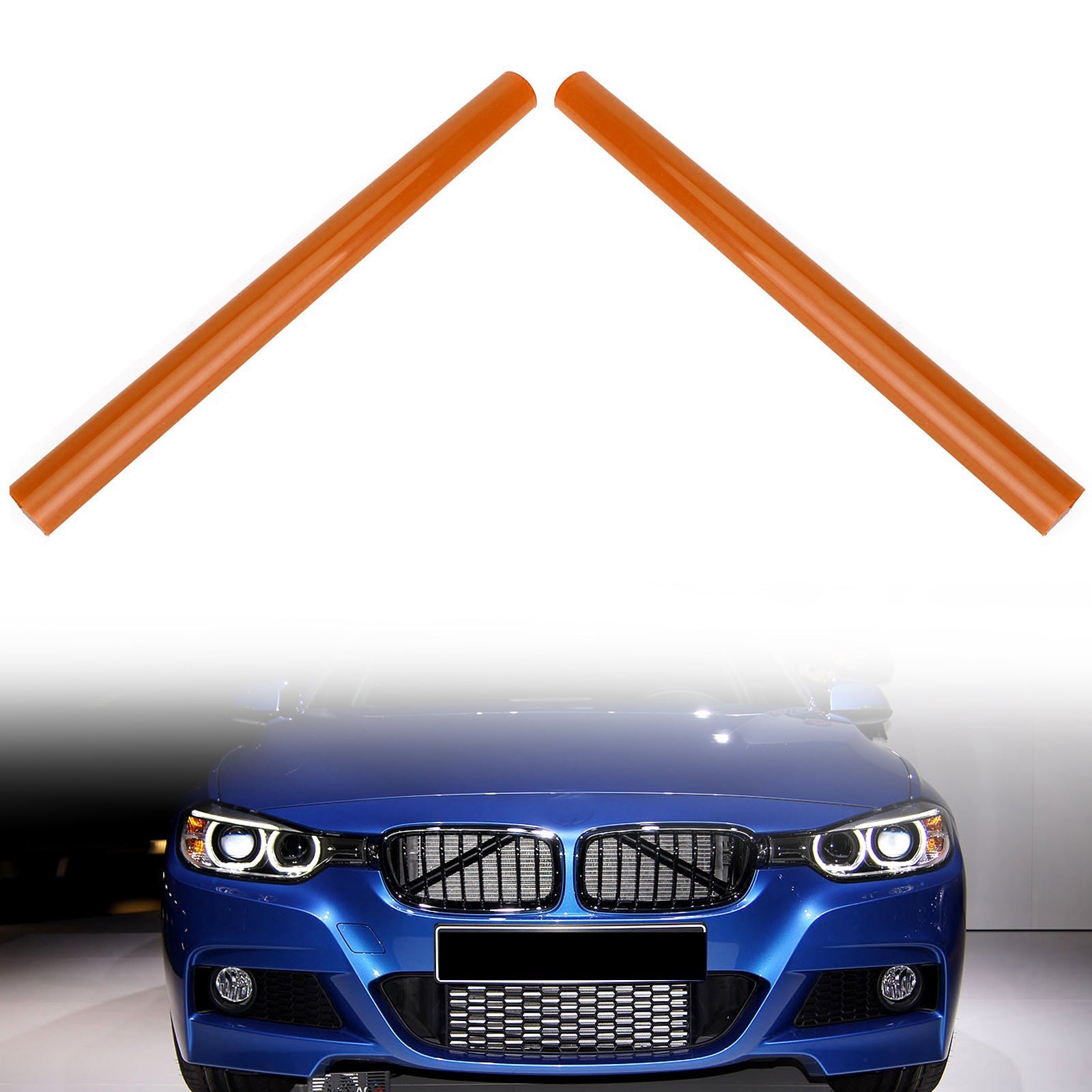 #A Color Support Grill Bar V Brace Wrap For BMW F30 F31 F32 F33 F34 F35 Orange