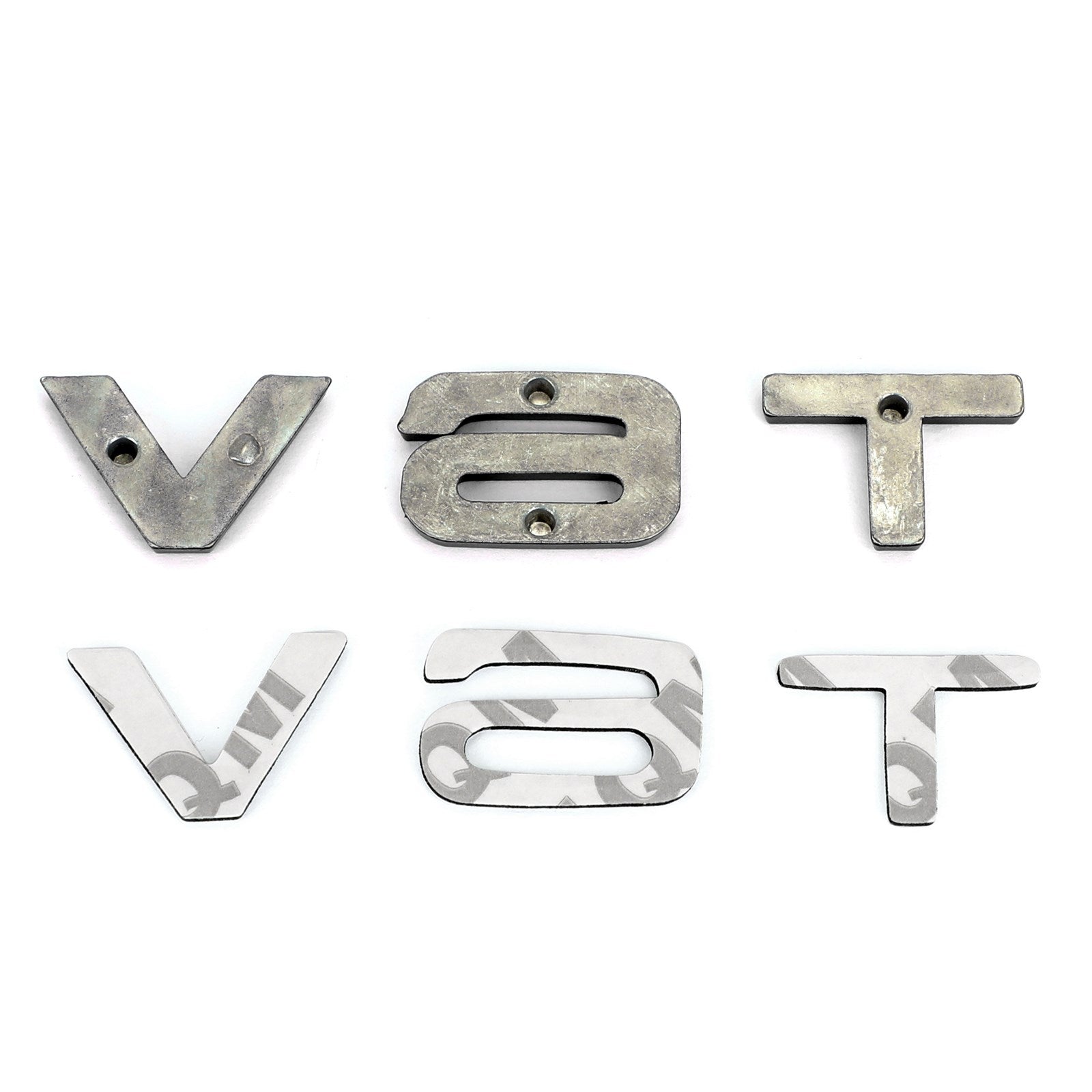 V6T Emblem Badge Fit For AUDI A1 A3 A4 A5 A6 A7 Q3 Q5 Q7 S6 S7 S8 S4 SQ5 Black Generic