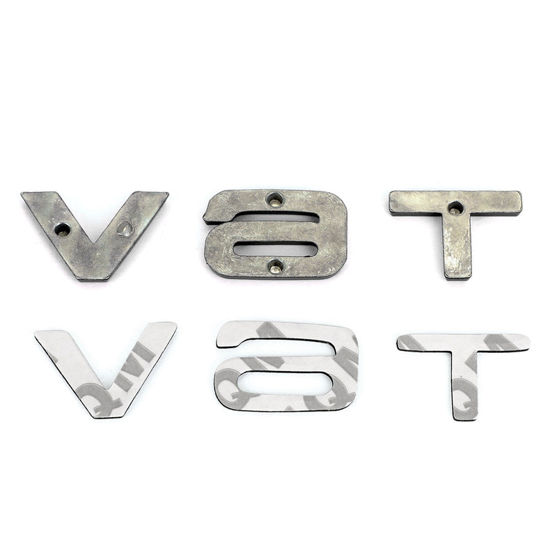 V6T شعار شارة صالح لأودي A1 A3 A4 A5 A6 A7 Q3 Q5 Q7 S6 S7 S8 S4 SQ5 أسود عام