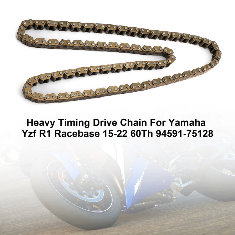 2015-2022 Yamaha Yzf R1 Racebase 60Th 94591-75128 Cadena de transmisión Cadena resistente