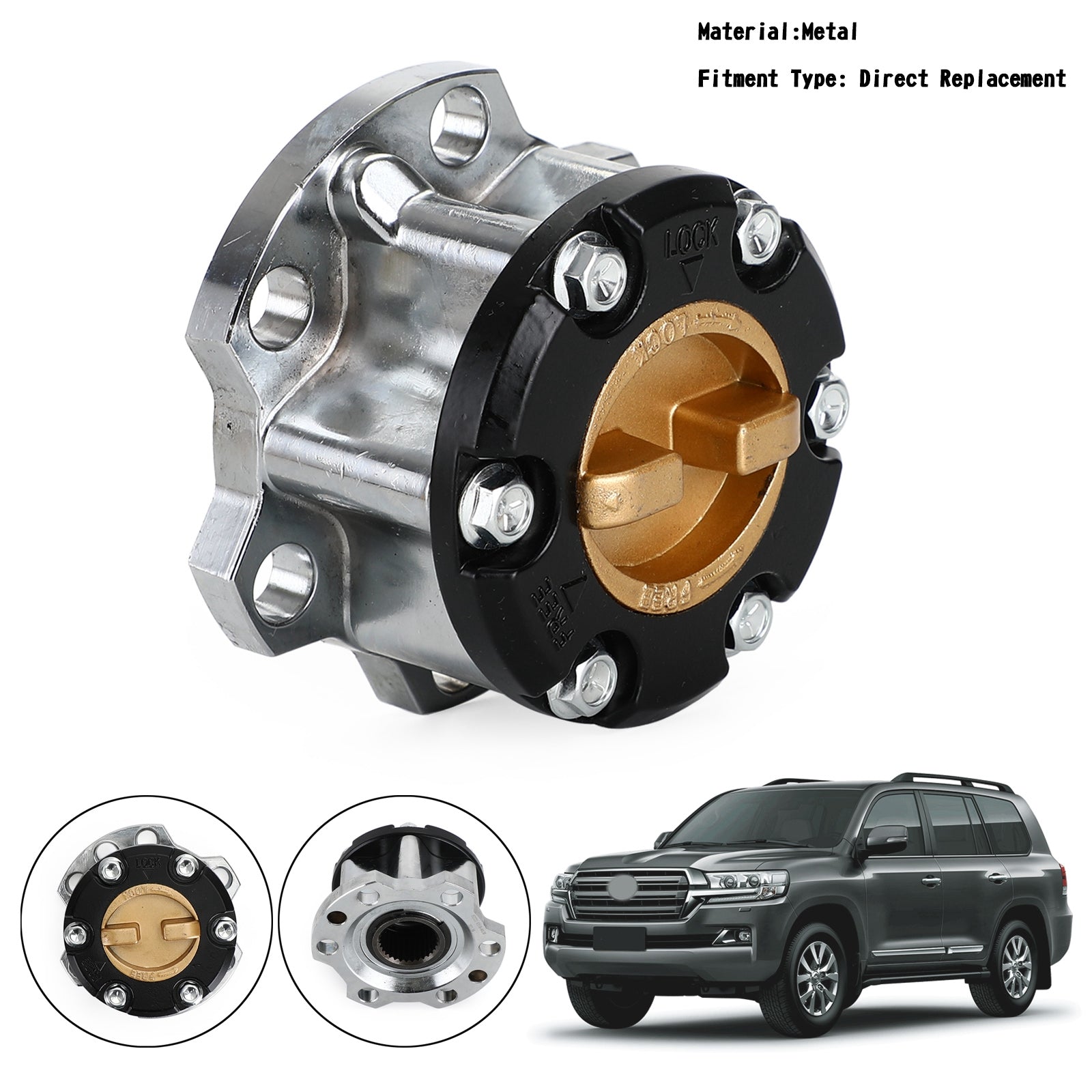 Free Wheel Hub 43530-60130 For Toyota Landcruiser 75 76 78 79 105 Series Generic