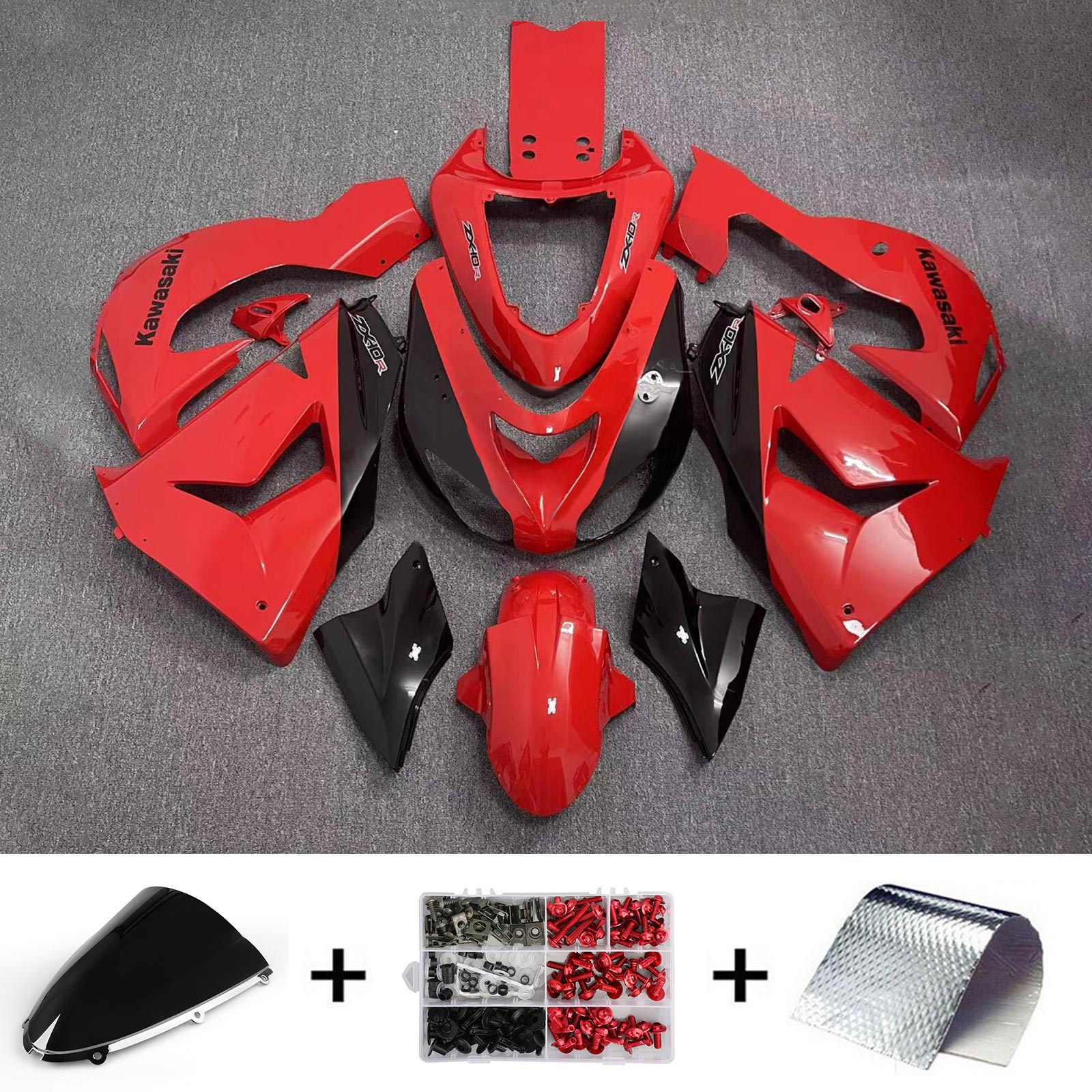 Kawasaki ZX10R 2006-2007 Fairing Kit Bodywork Plastic ABS