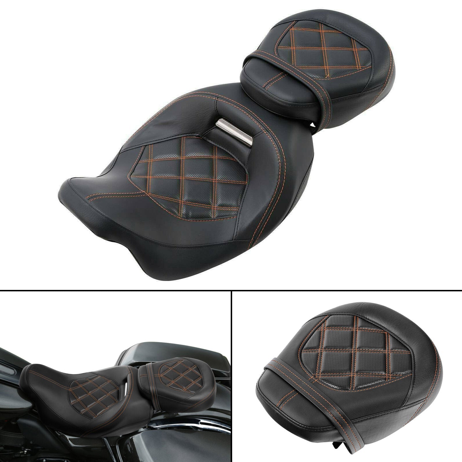 2009-2020 Harley Touring Cvo Road Glide Fltr Rider Passenger Seat Split Two Pcs Generic