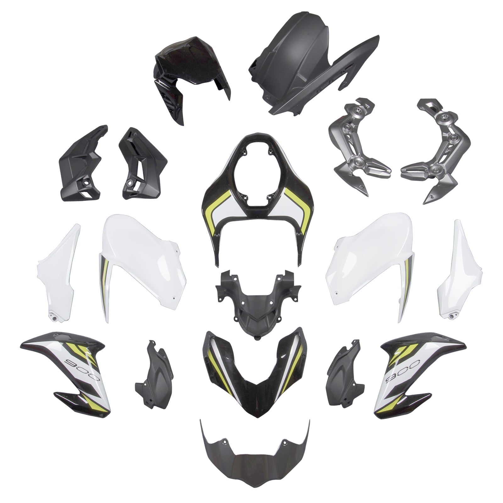 Fairing Fit for Kawasaki Z900 2017-2019 White Injection Plastic ABS Bodywork Generic