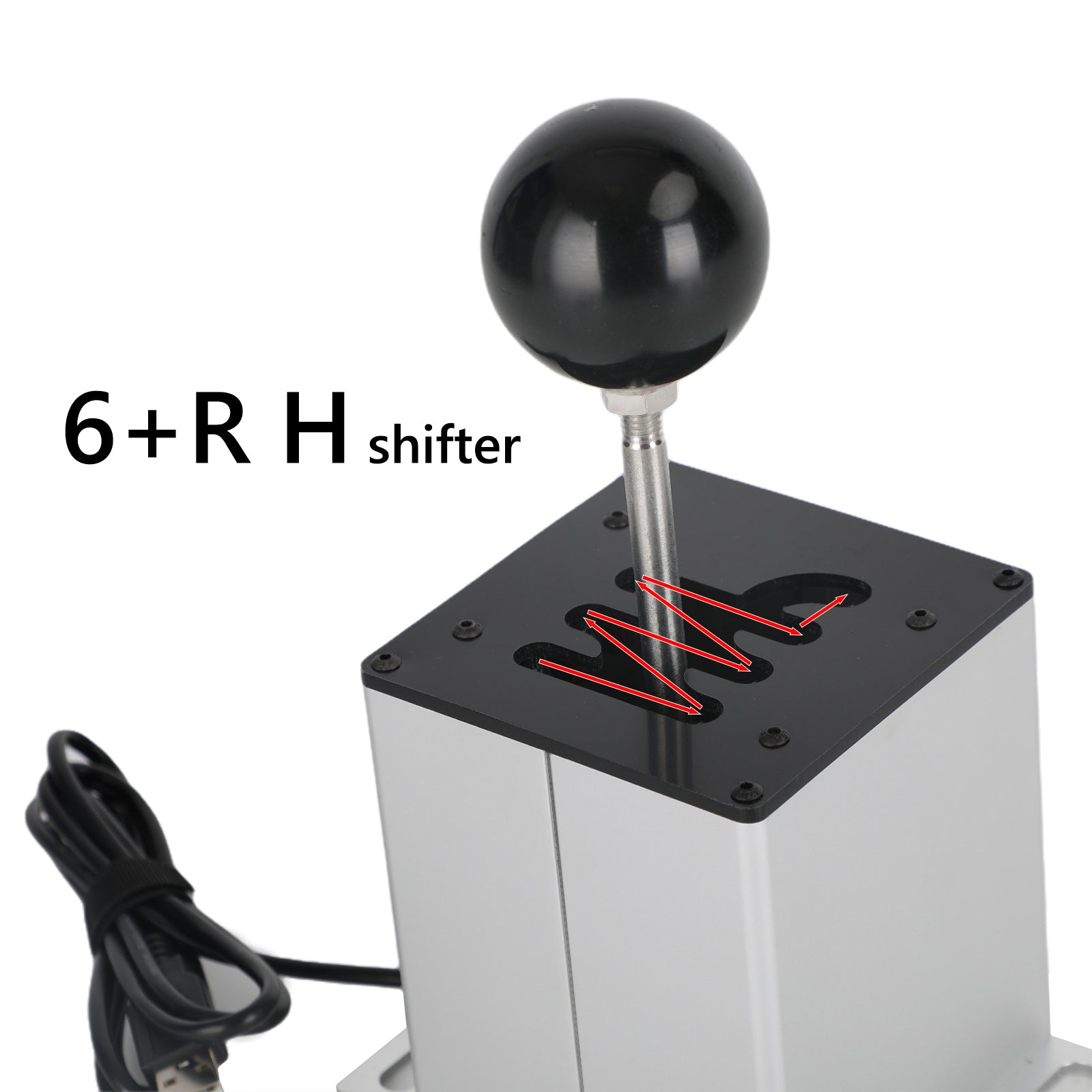 6 + R 7 + R USB Simulator H Gear Shifter لـ Logitech T300RS/GT عجلة القيادة PC