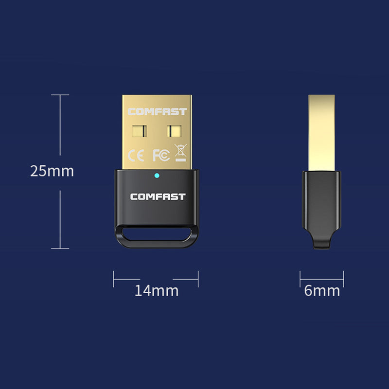 بلوتوث 5.1 محول USB جهاز إرسال واستقبال بلوتوث لاسلكي مع الحبل