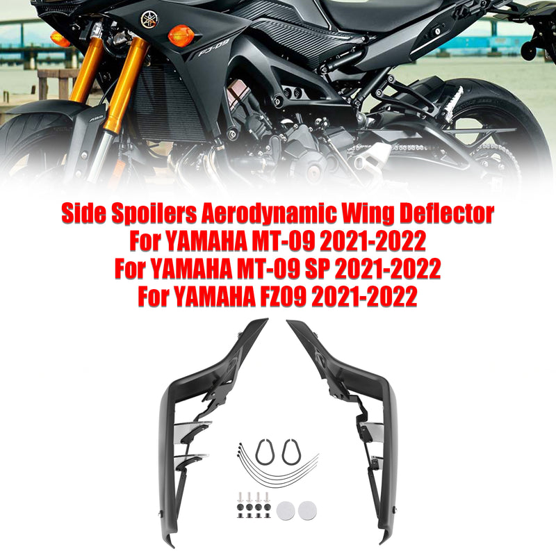 Alerones laterales Deflector de ala aerodinámica para YAMAHA MT-09 SP FZ09 2021-2022