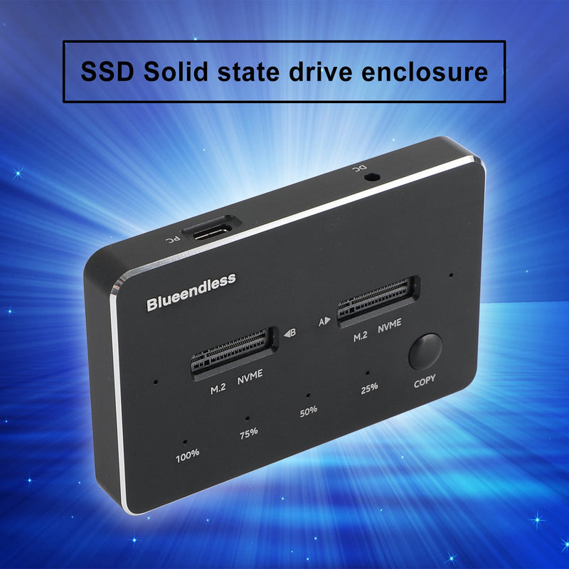NVME SATA M.2 SSD Docking Station Duplicator SSD Solid State Drive Enclosure for US