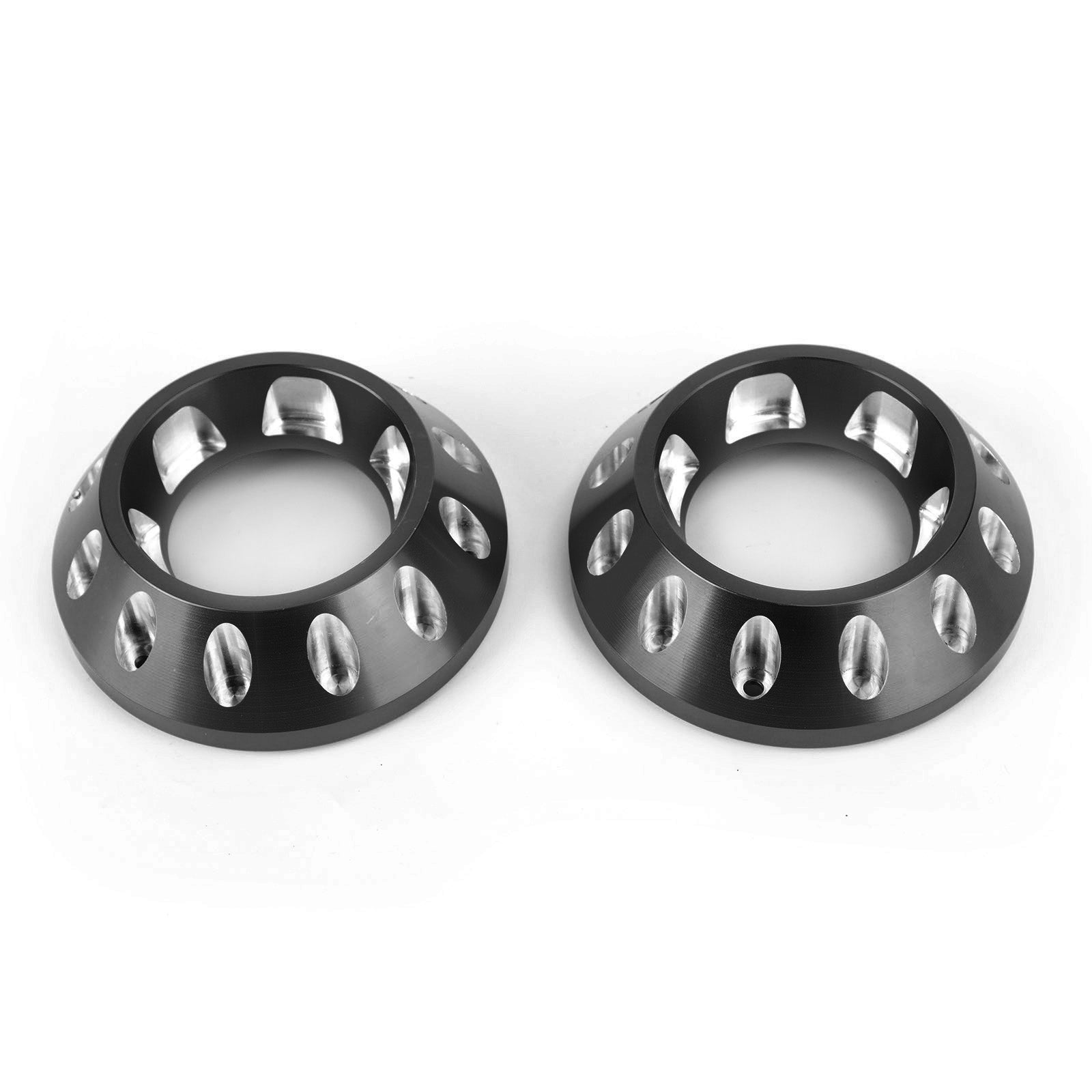 CNC Exhaust Bottom End Caps Black Fit for Ducati Scrambler 1100 Sport Special Generic