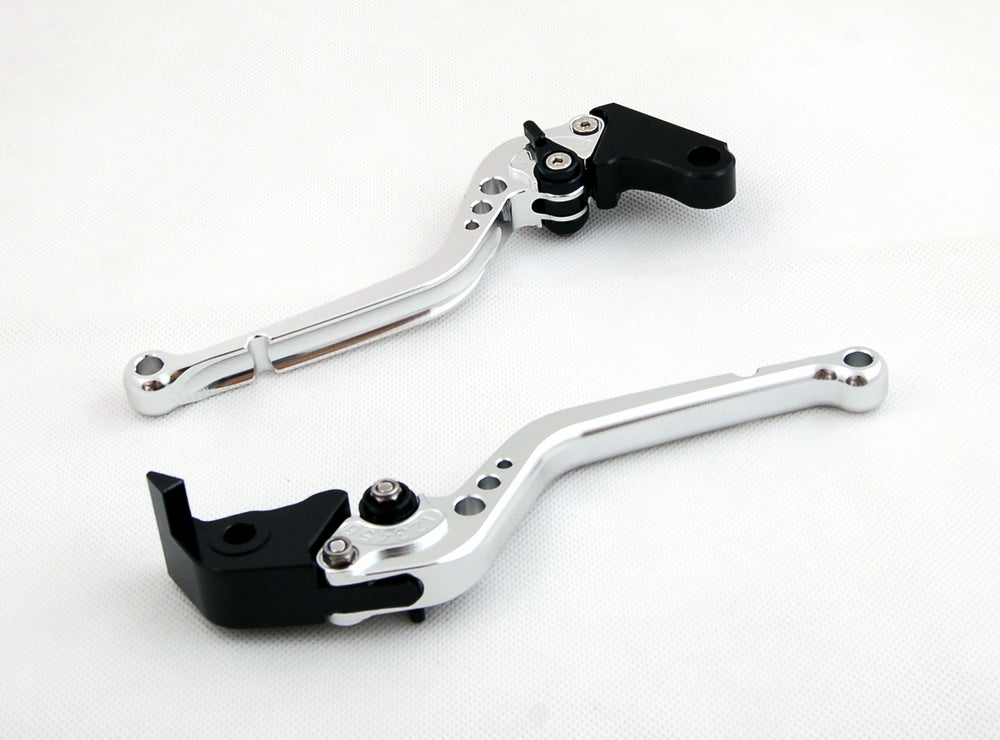 Long Brake Clutch Levers For Yamaha YZF R1 YZF R6 FZ1 FAZER R6S Black Generic