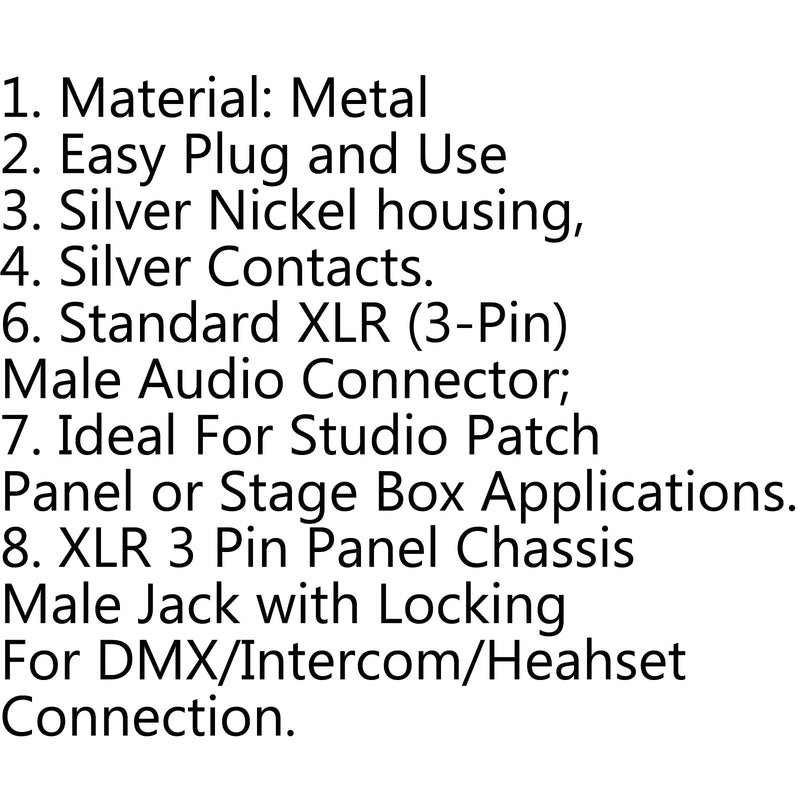 10 Uds XLR 3 pines conector macho de Metal montaje en Panel chasis PCB enchufe para micrófono 