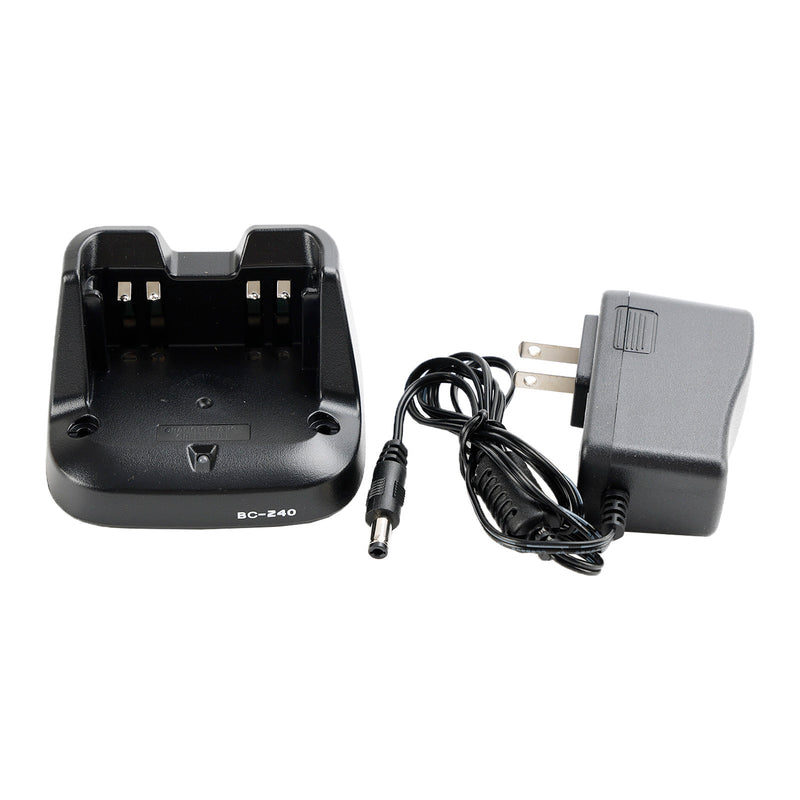 BC-240 Charger BP-298 Battery Rapid Dock For ICOM V86 U86 Two Way Radio US Plug