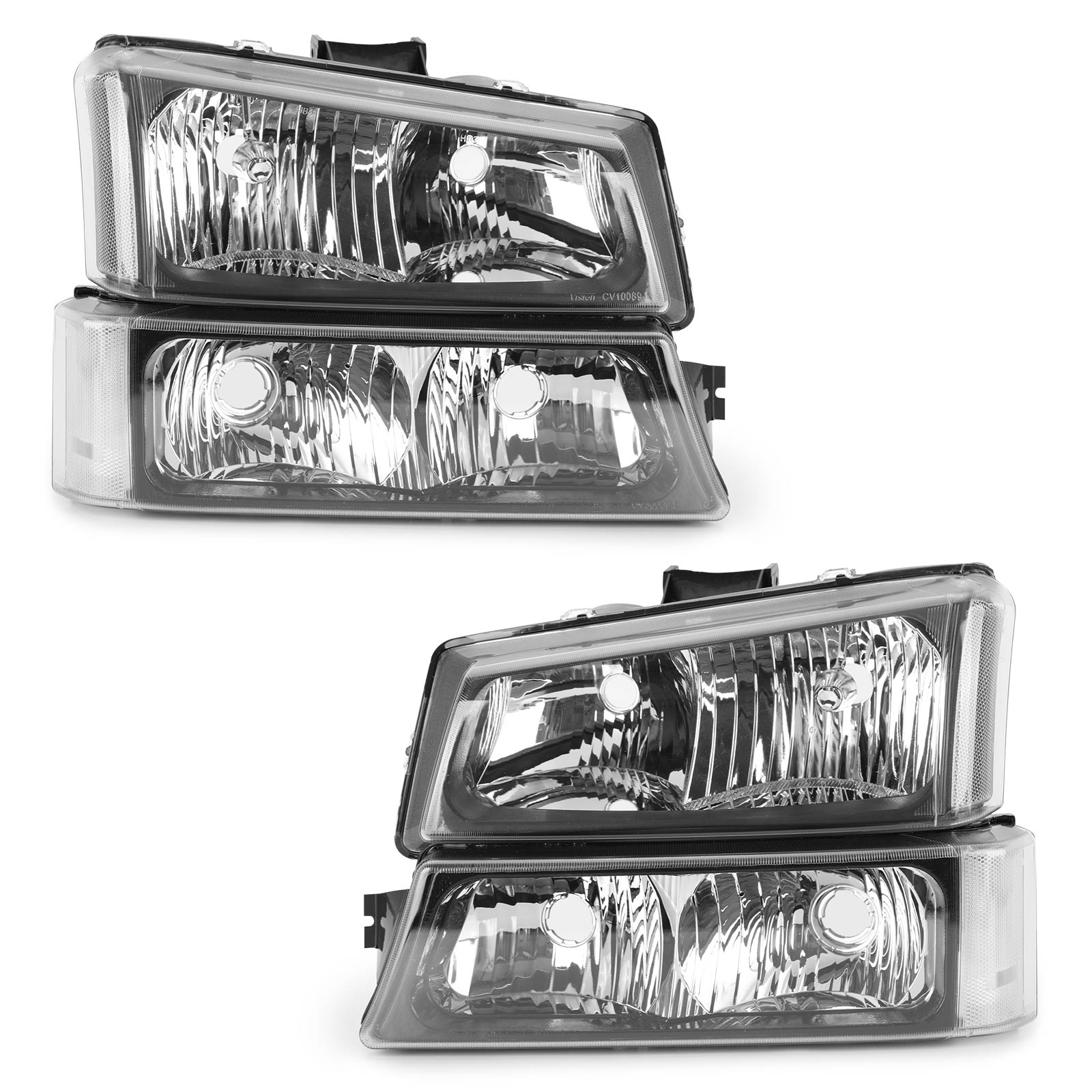 Side Headlights/Lamp Assembly For Chevr Silverado 2003-2006 Generic