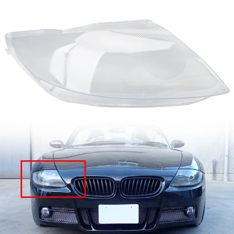 BMW Z4 E85 2003-2008 Cubierta de faro Lente de faro izquierdo transparente