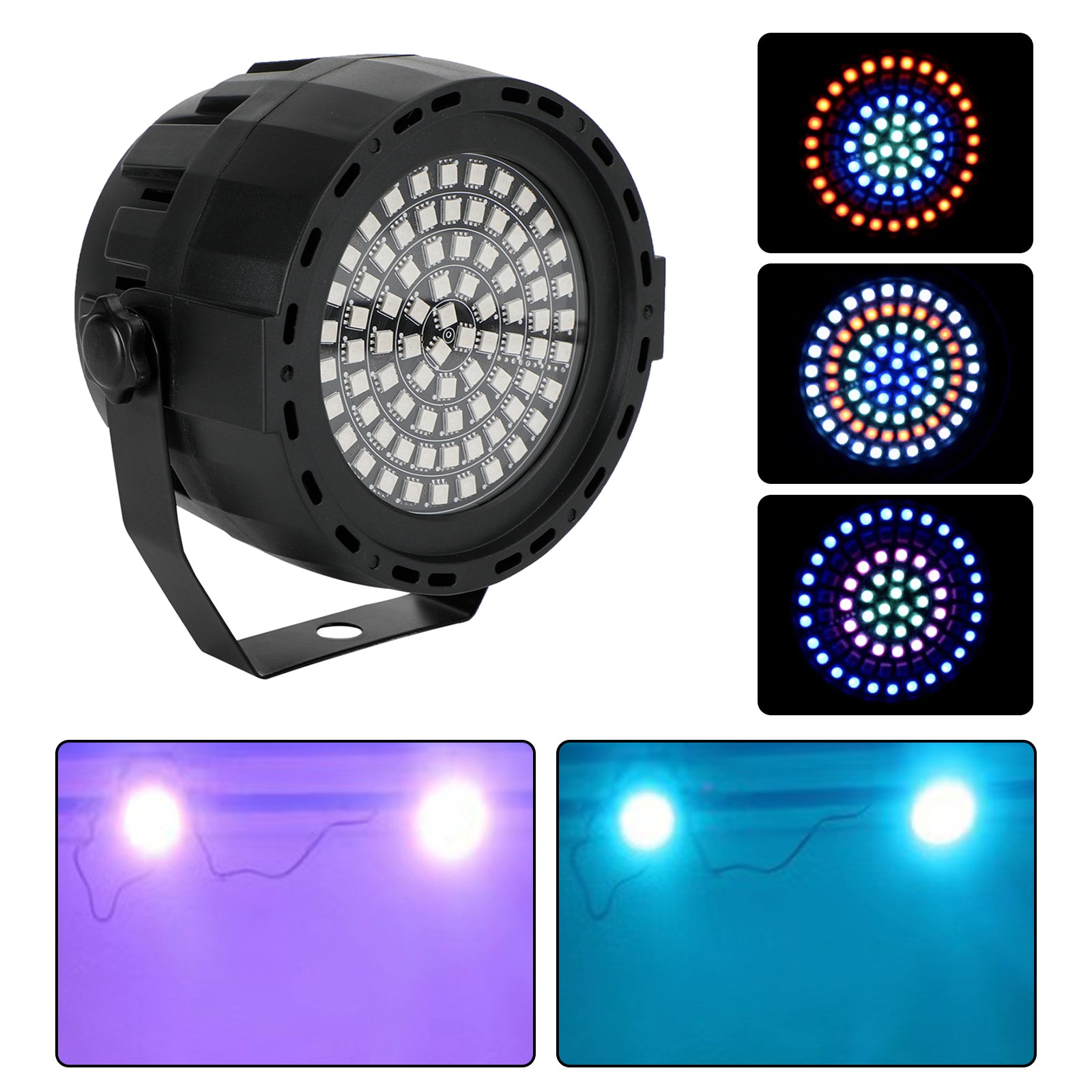 91 LED RGB Strobe Par Light Stage Light DMX Party Show KTV Bar Disco With Remote