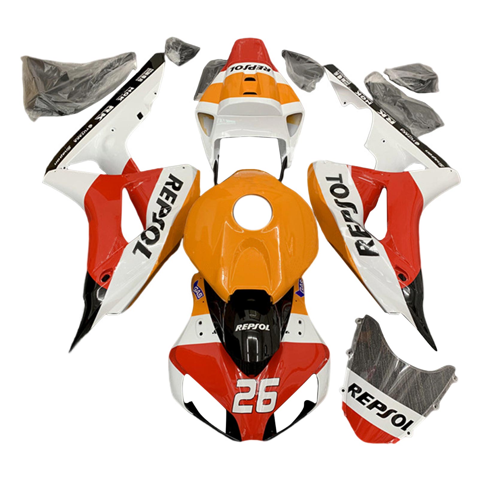 هوندا CBR1000RR 2006-2007 الهدايا المجمعة هيكل السيارة البلاستيك ABS