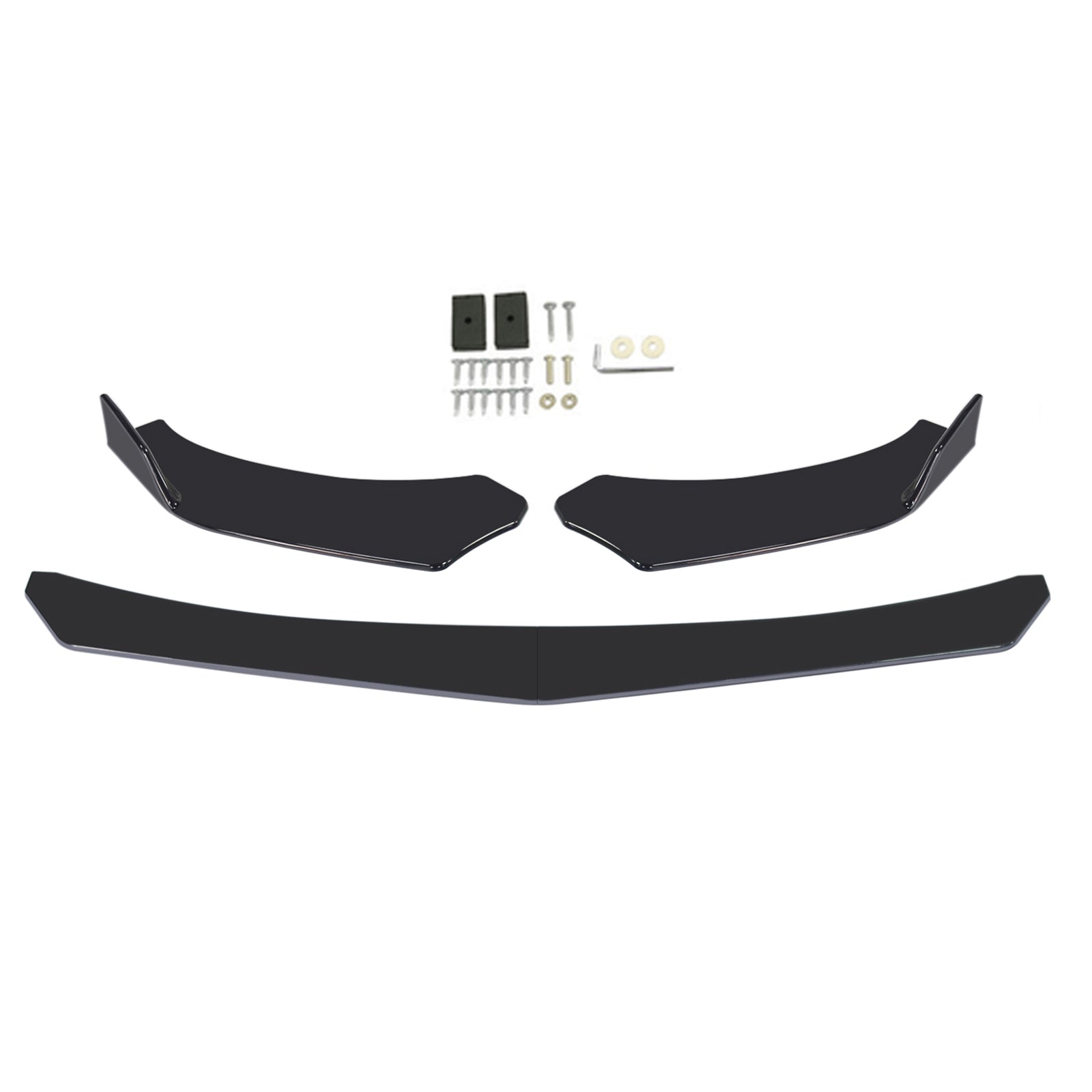 4PCS Universal Front Bumper Lip Body Kit Spoiler Fit GMC Honda Civic BMW Benz Generic CA Market