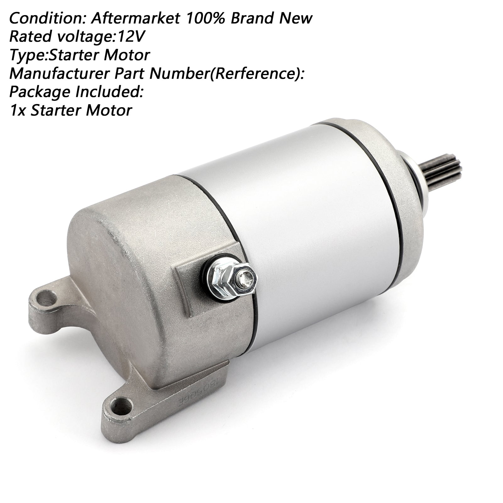 ATV Starter Motor For YAMAHA 350 YFM35 YFM35F TFM35G GRIZZLY 07-17 3HE-81890-00 Generic