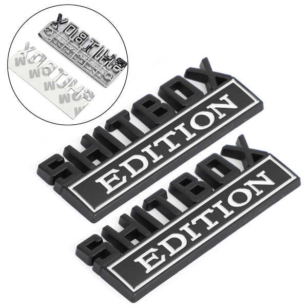 2pc Shitbox Edition Emblem Decal Badges Stickers For Ford Chevr Car Truck #C Generic