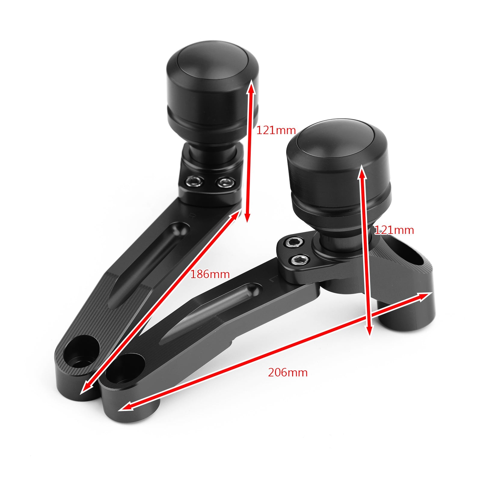 Engine Frame Sliders Crash Protectors Kit for Honda CB650R 2019-2021 Black Generic